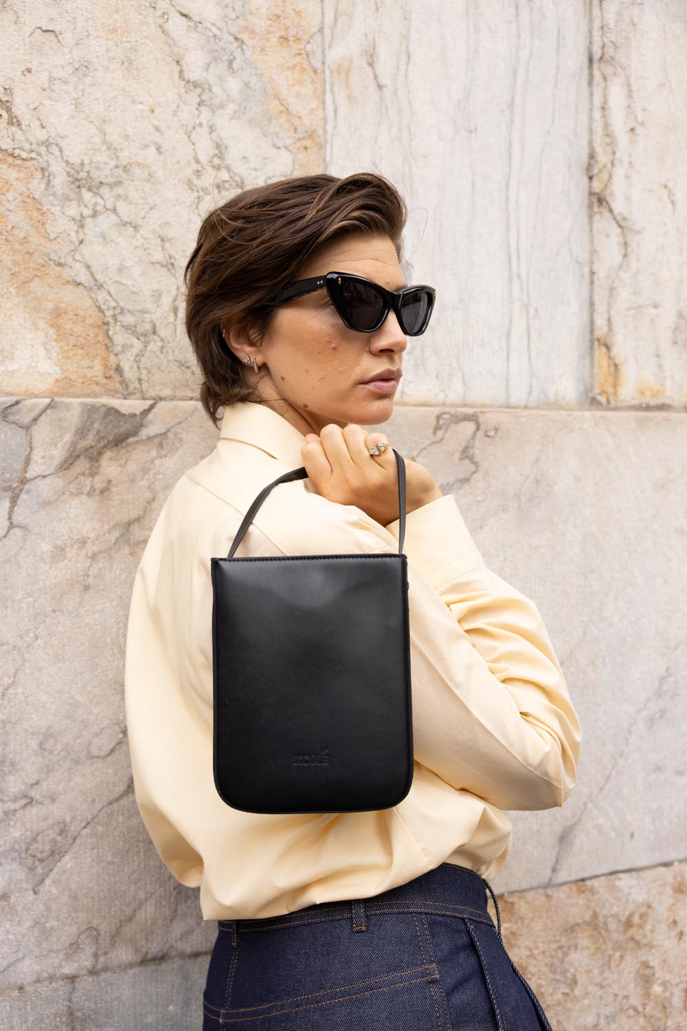 BABBO BAG - BLACK VITELLO