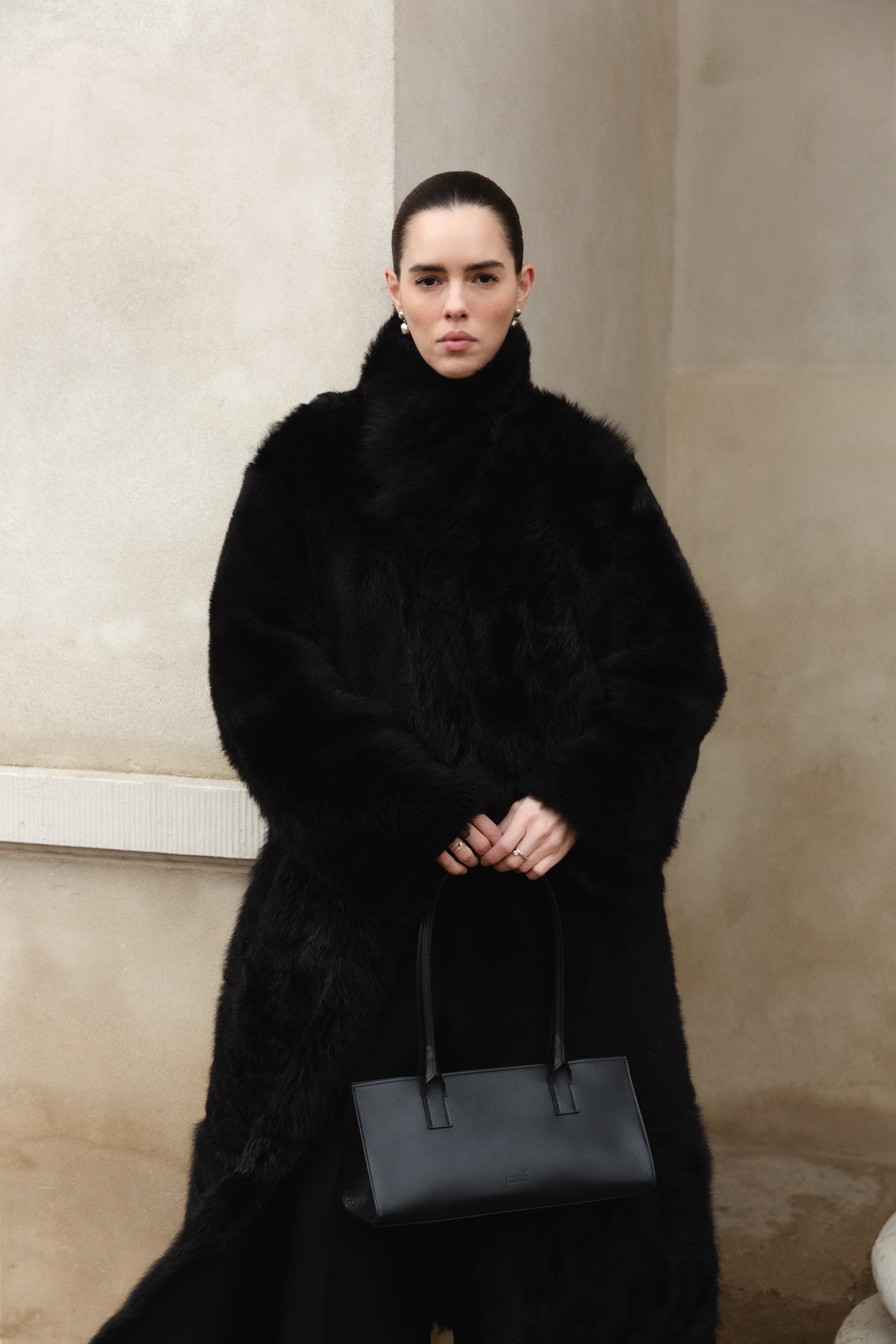 KETTY BAG - BLACK VITELLO