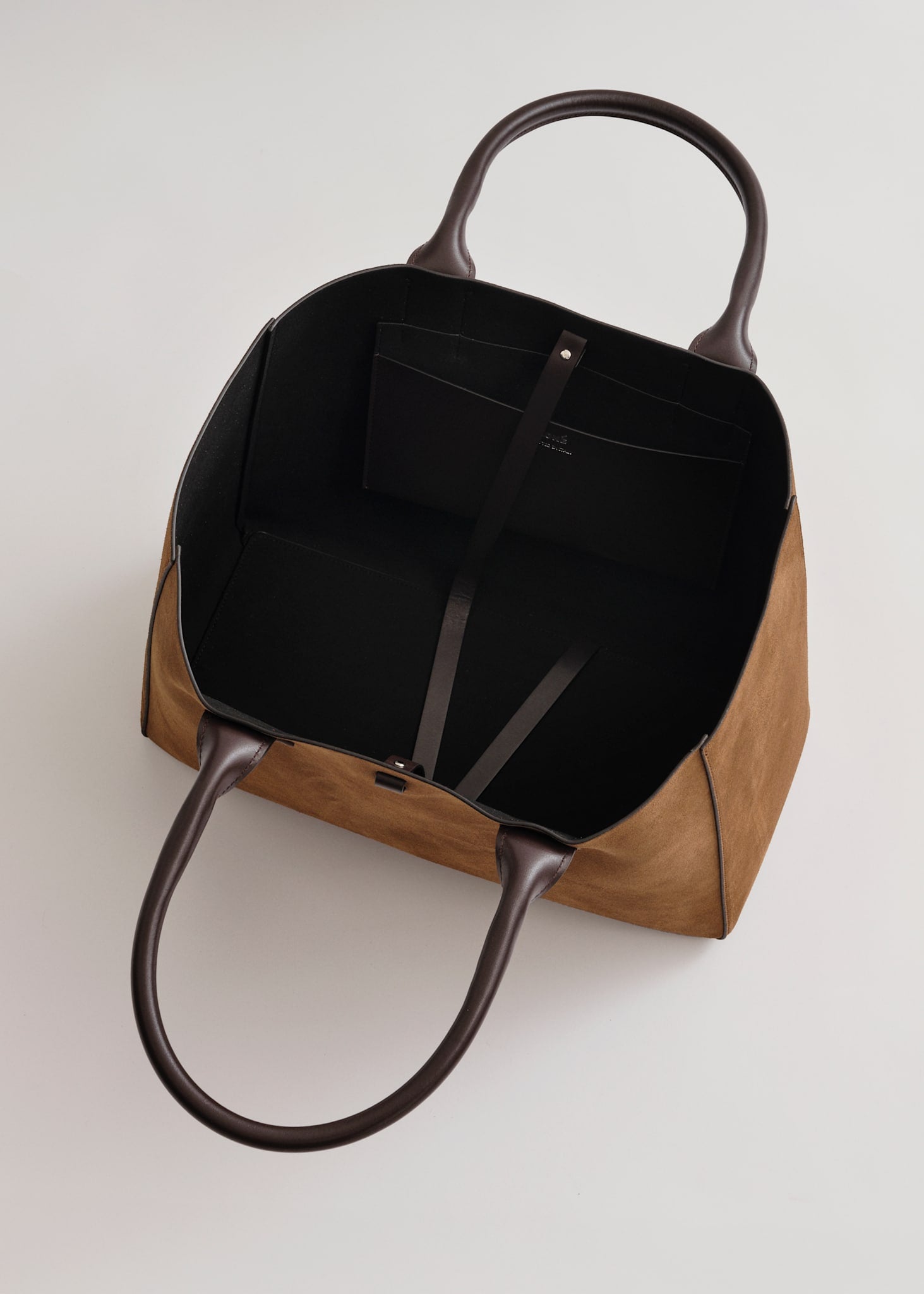 FILIPPO WORK MIX BAG - SUEDE BRANDY & VITELLO DARK BROWN