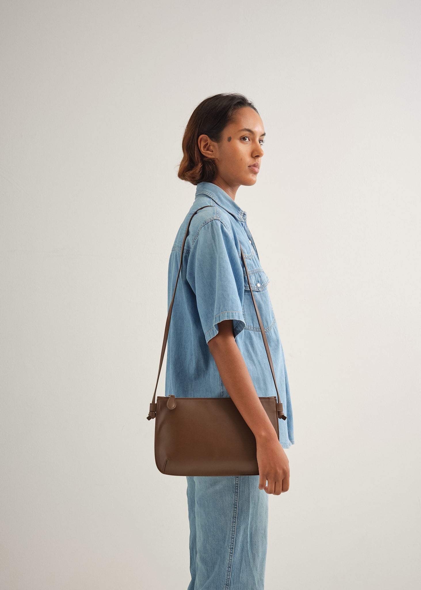 LARGE PURSE - CHOCOLATE VITELLO
