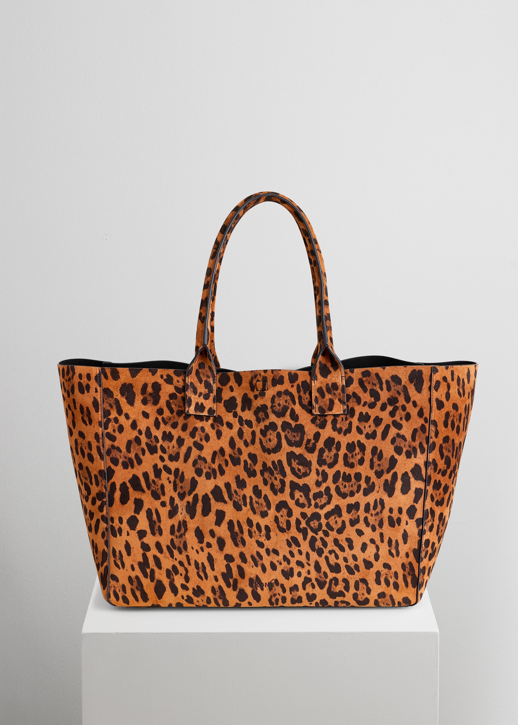 LARGE FILIPPO BAG - LEOPARD SUEDE