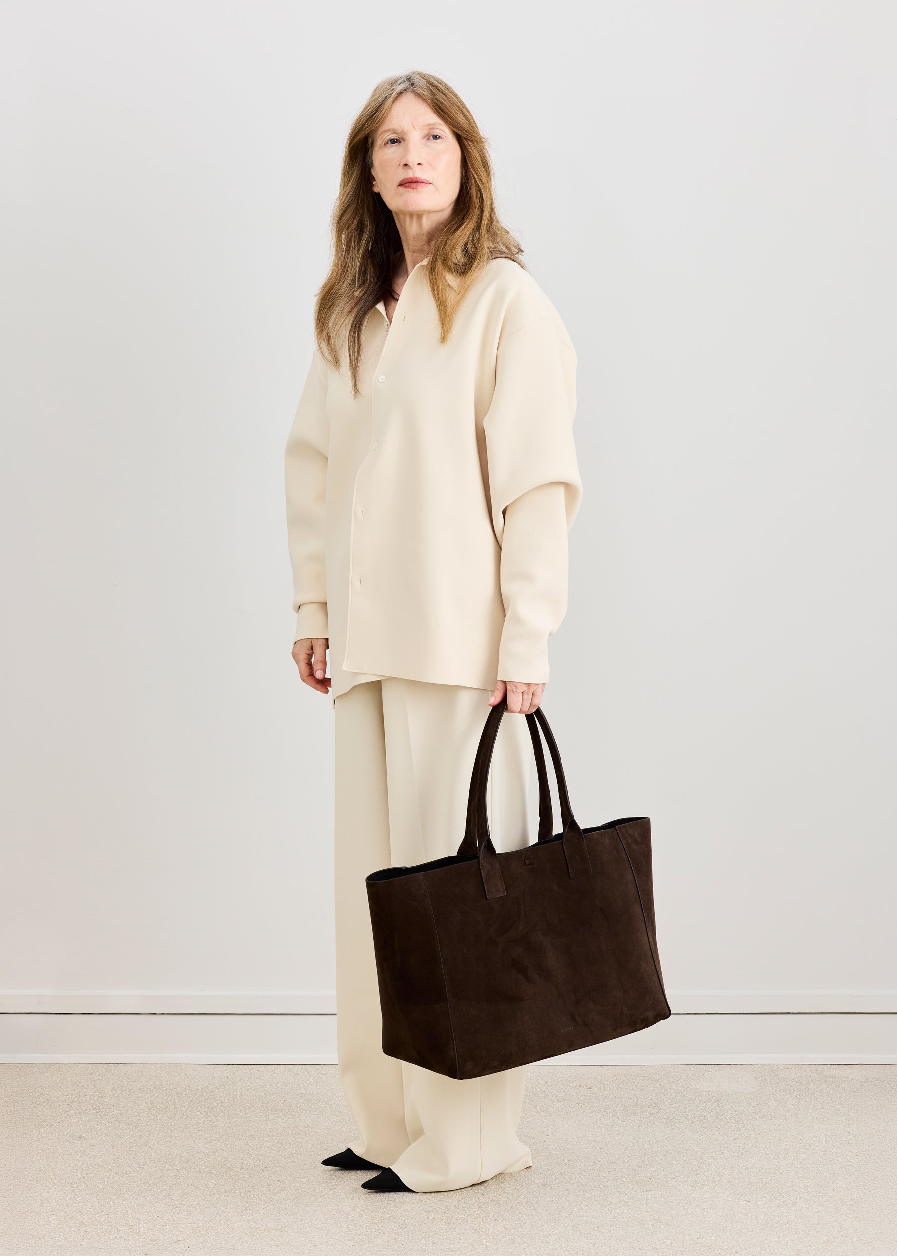 LARGE FILIPPO BAG - PALISSANDRO SUEDE