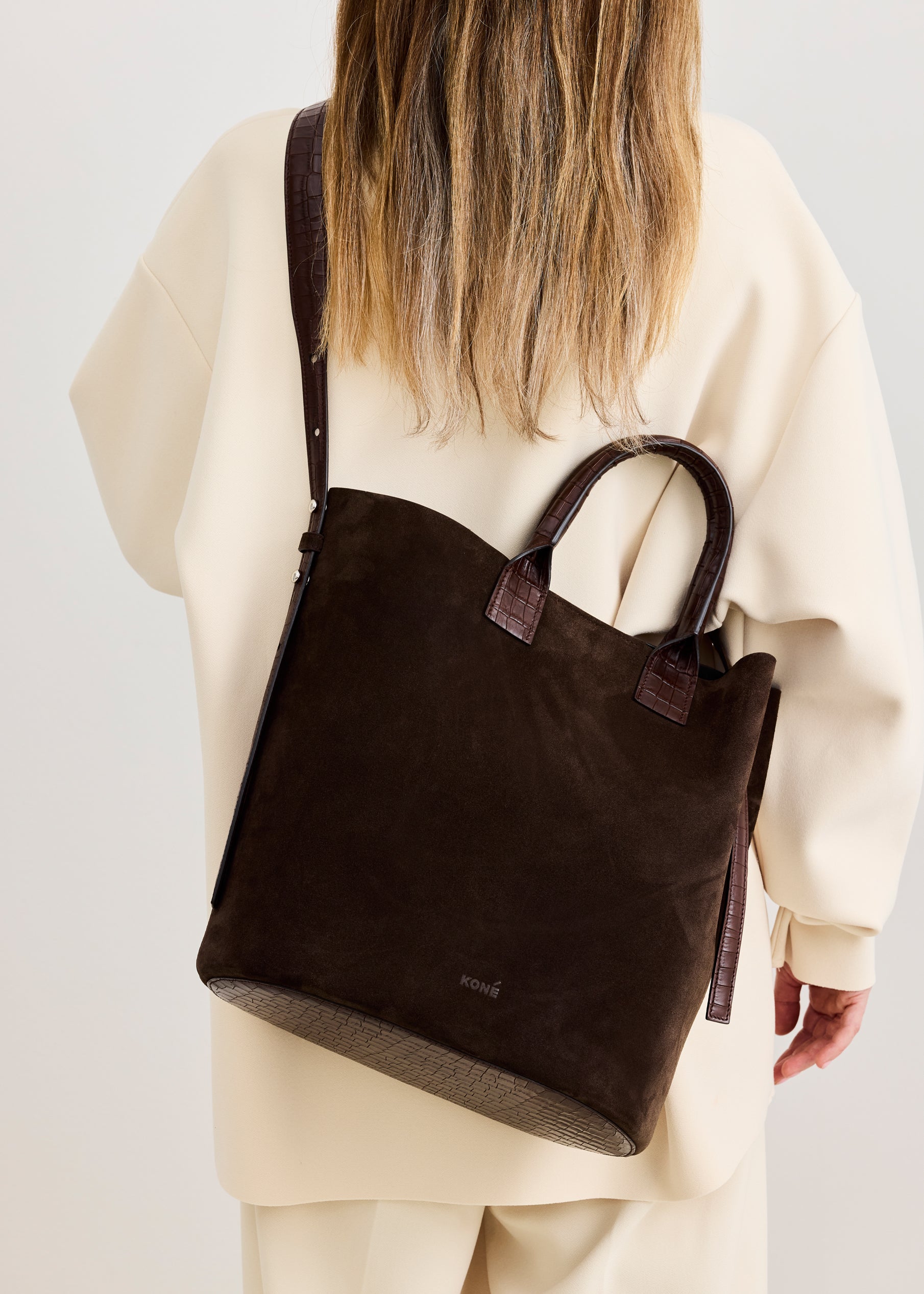 LEONARDO MIX BAG - SUEDE PALISSANDRO