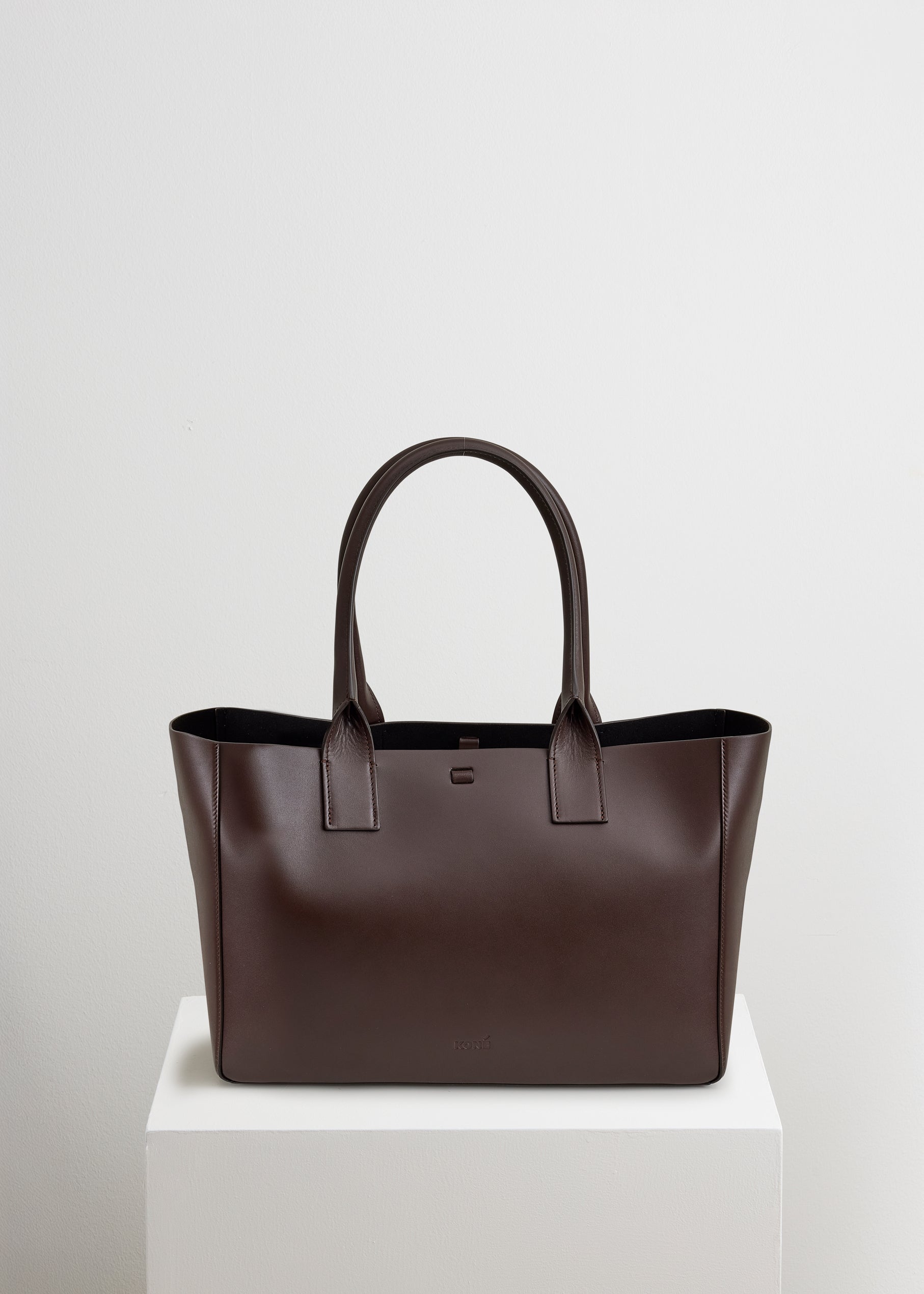 FILIPPO WORK BAG - DARK BROWN VITELLO