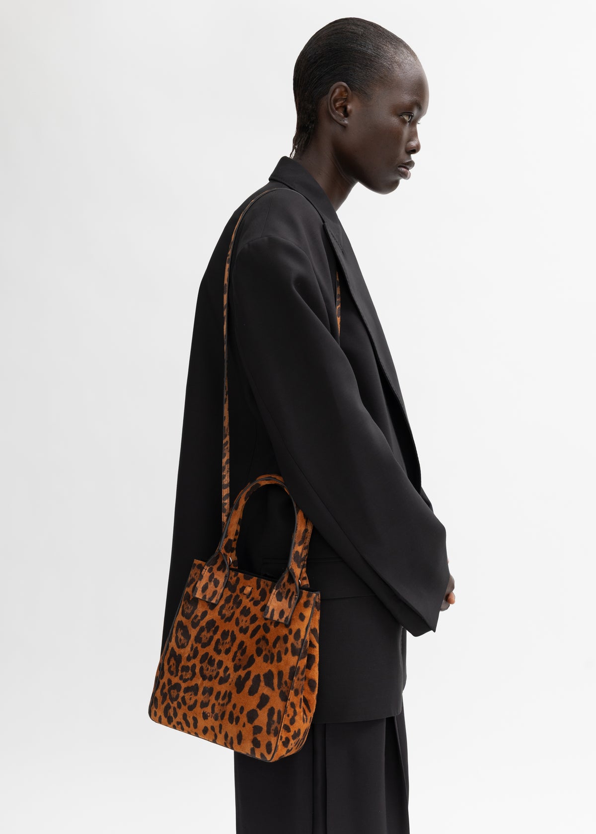 SMALL FILIPPO BAG - LEOPARD SUEDE