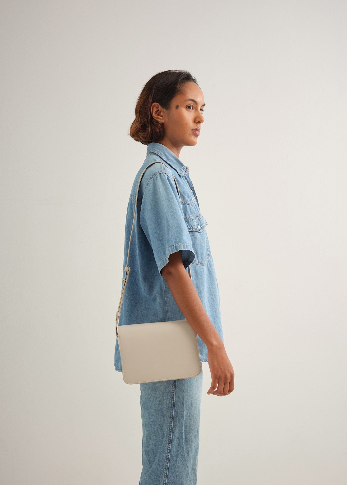 ANNIKA BAG - CEMENT VITELLO
