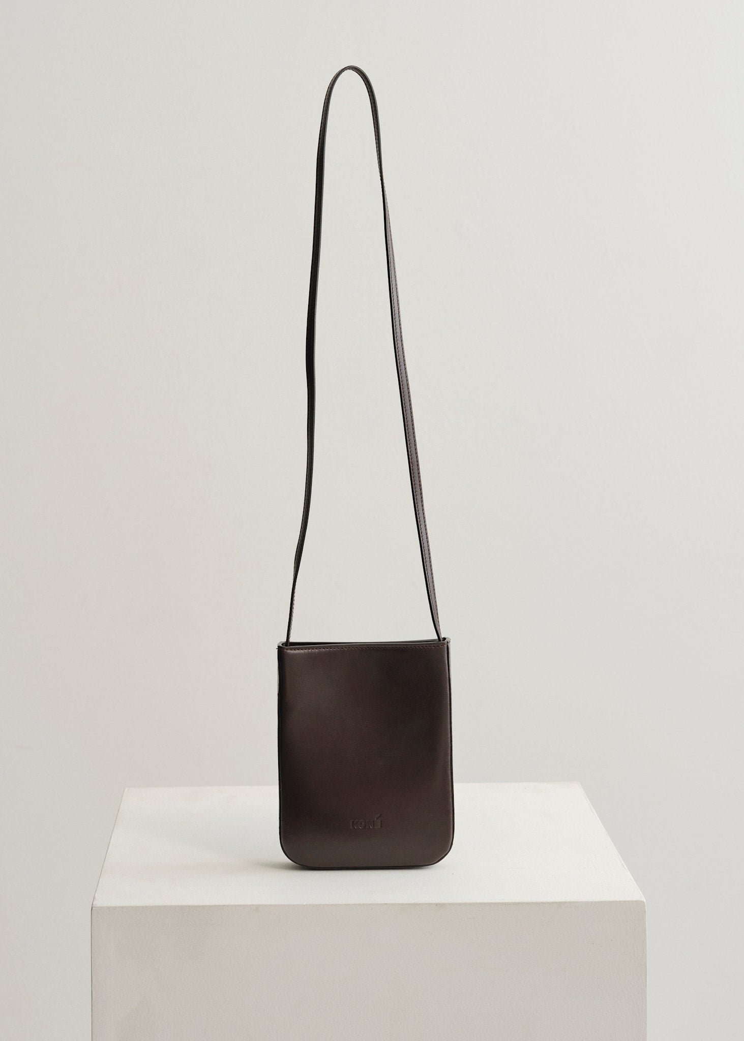 BABBO BAG - DARK BROWN VITELLO
