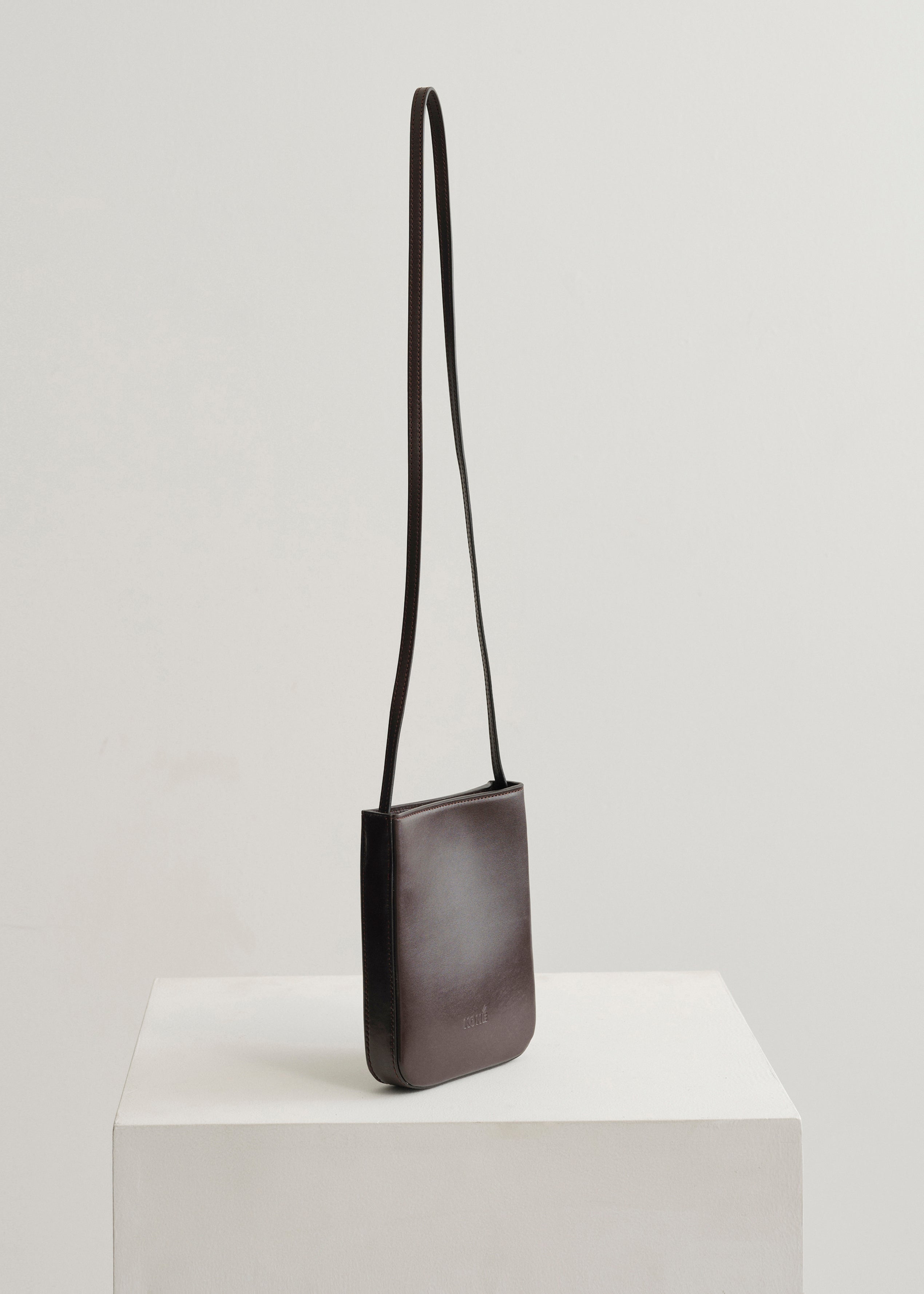 BABBO BAG - DARK BROWN VITELLO