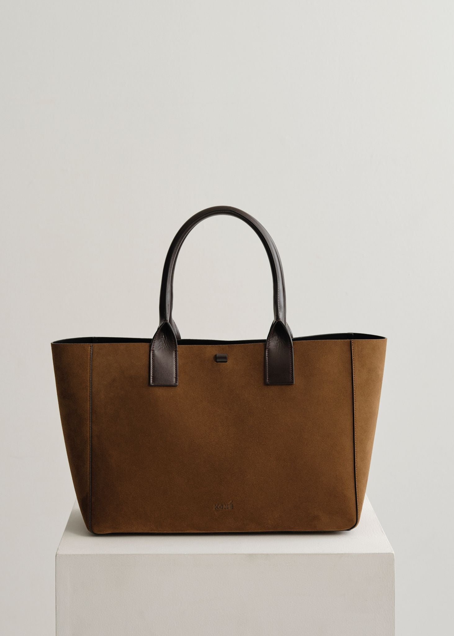 Filippo Work Mix Tote Bag in Suede and Vitello Smooth Leather