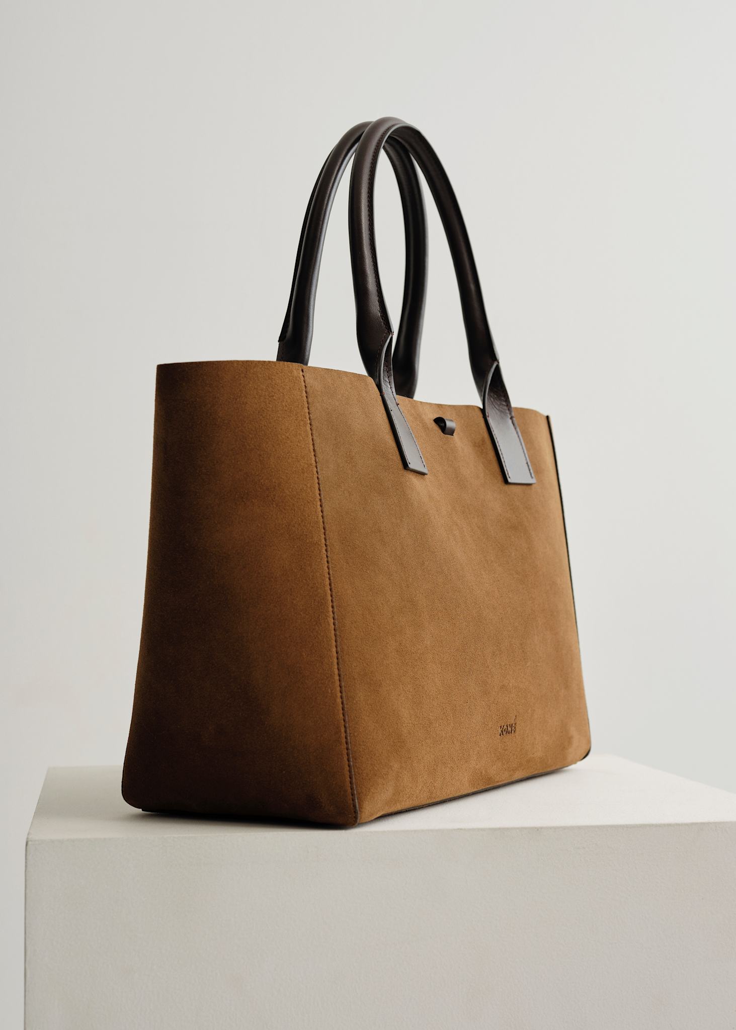 FILIPPO WORK MIX BAG - SUEDE BRANDY & VITELLO DARK BROWN