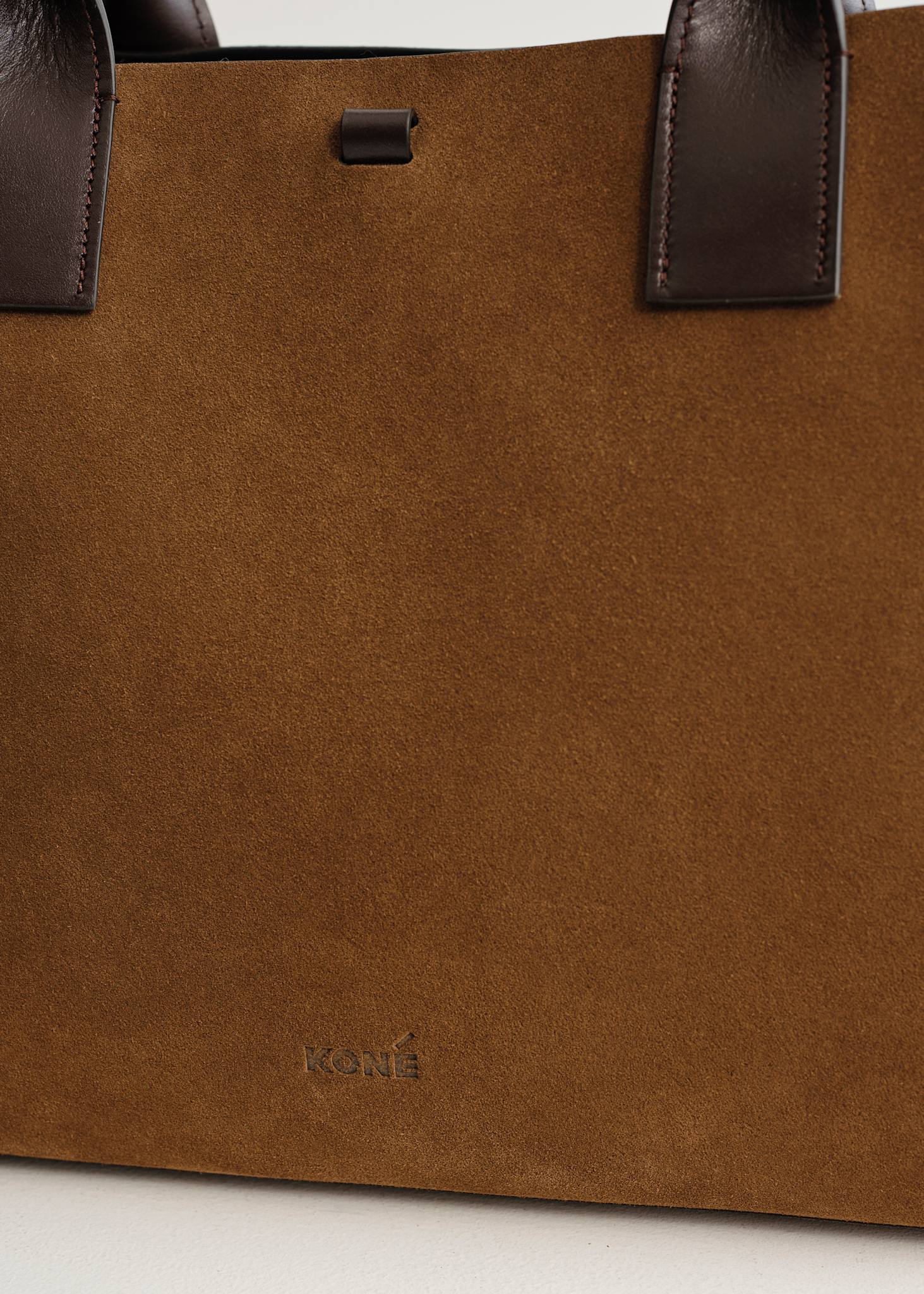 FILIPPO WORK MIX BAG - SUEDE BRANDY & VITELLO DARK BROWN