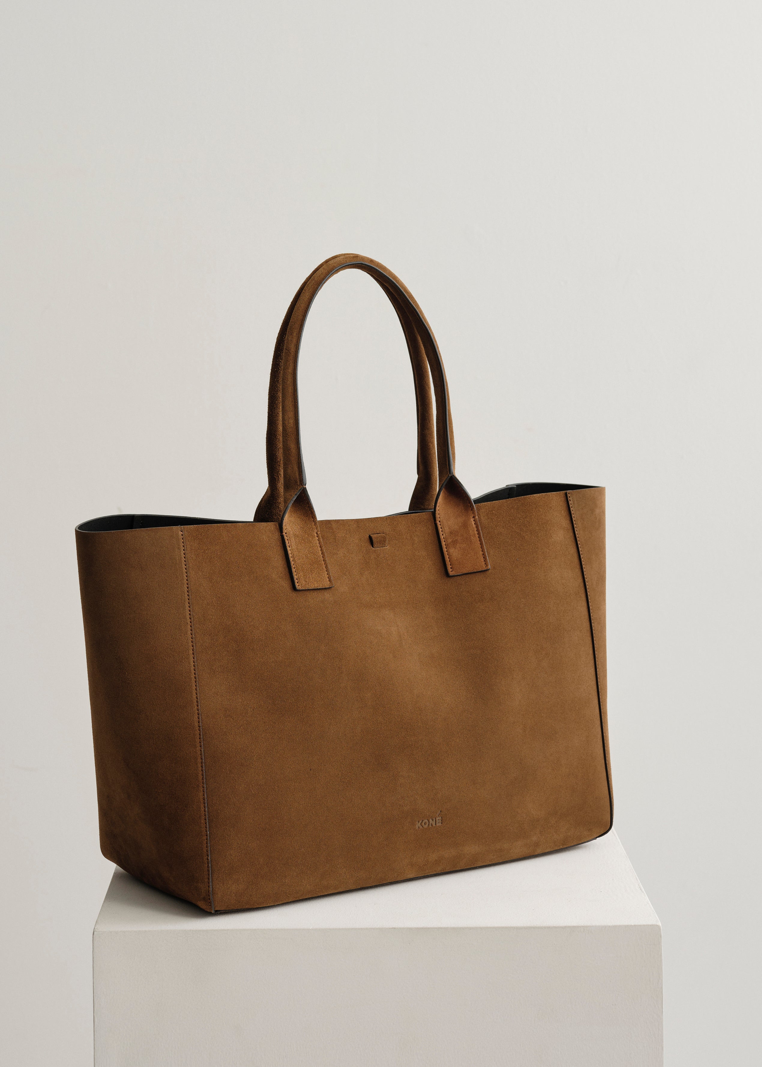 LARGE FILIPPO BAG - SUEDE BRANDY