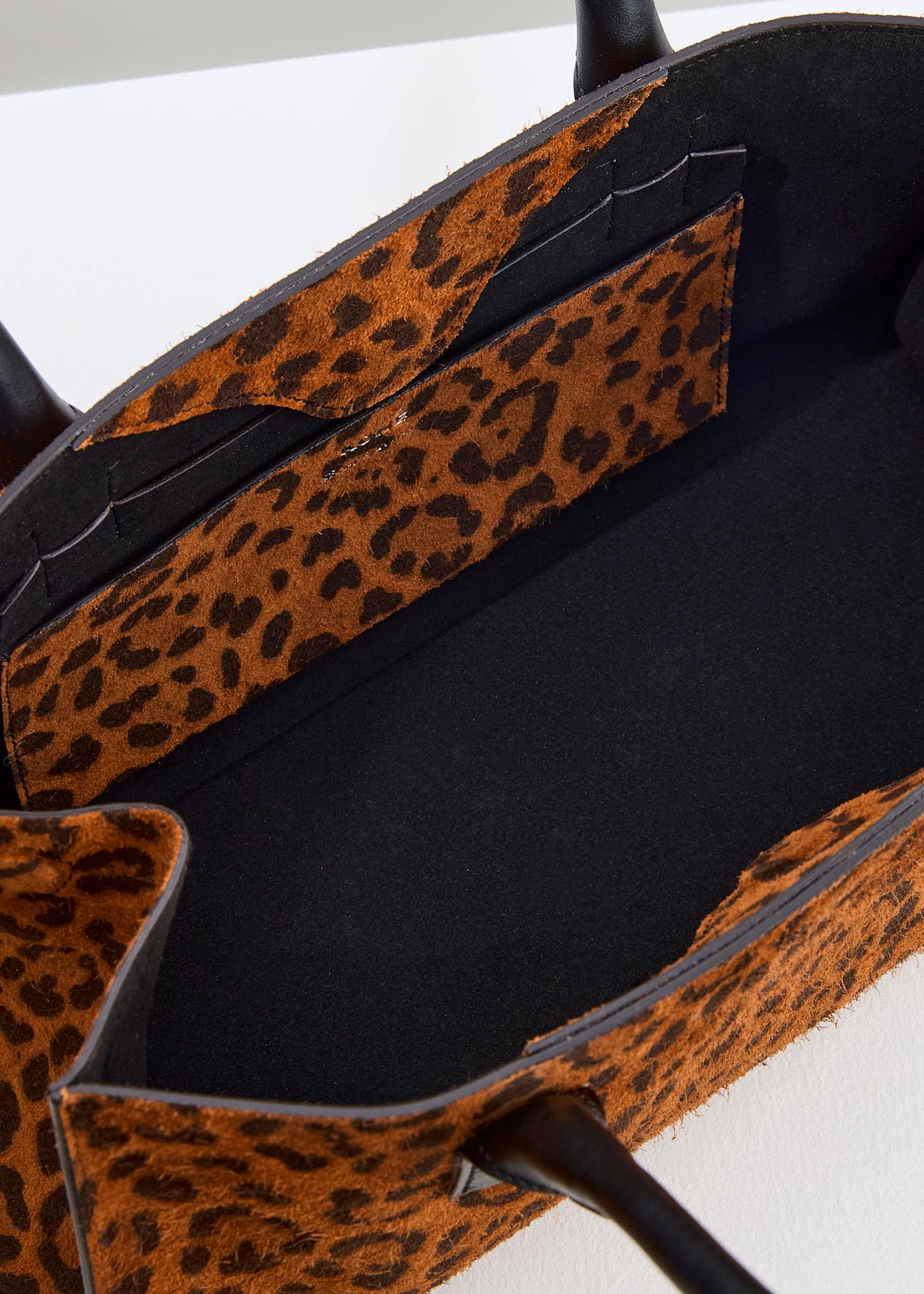 KETTY MIX BAG - LEOPARD/BLACK SUEDE+VITELLO