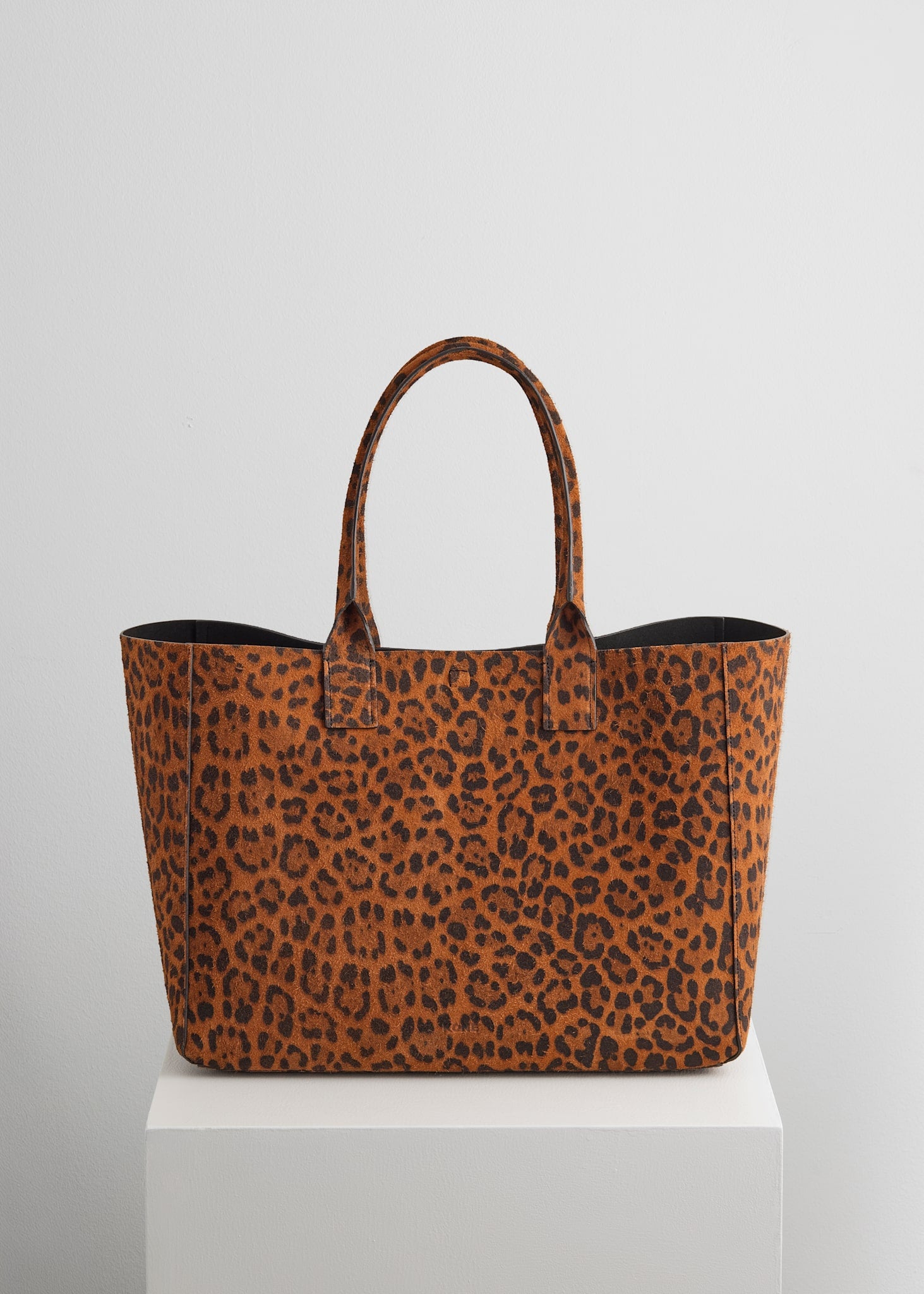LARGE FILIPPO BAG - LEOPARD SUEDE