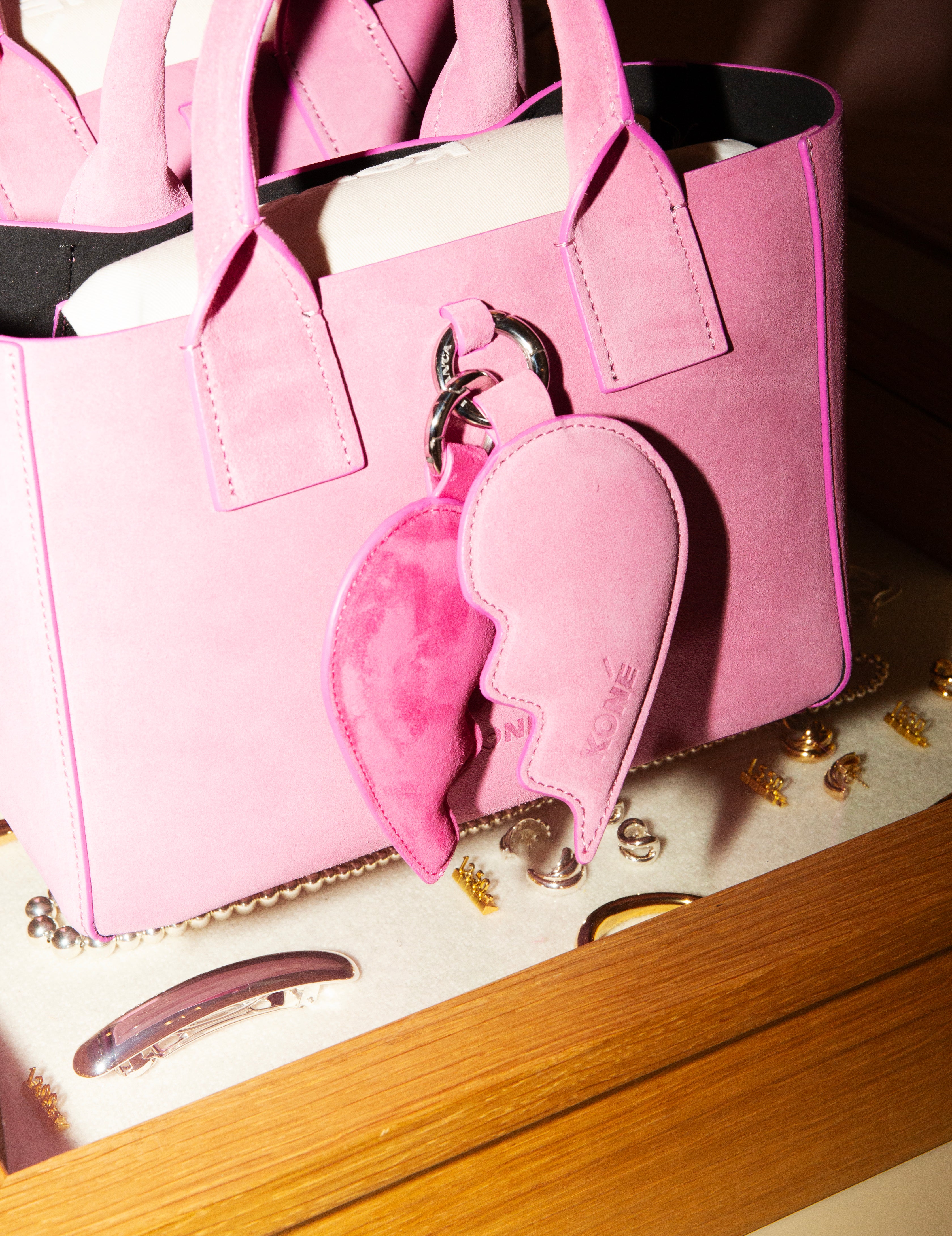 BFF HEART - FUXIA/CONFETTO SUEDE