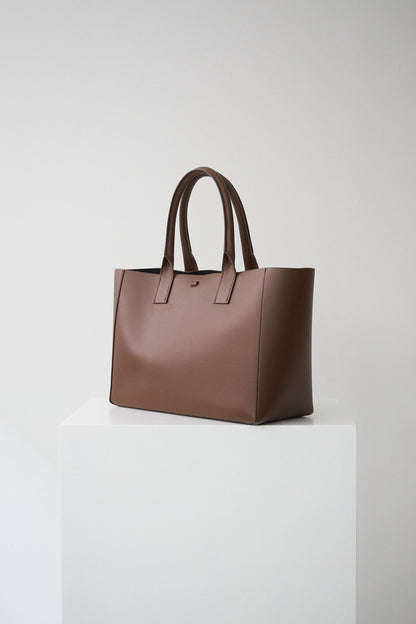 FILIPPO WORK BAG - VITELLO CHOCOLATE