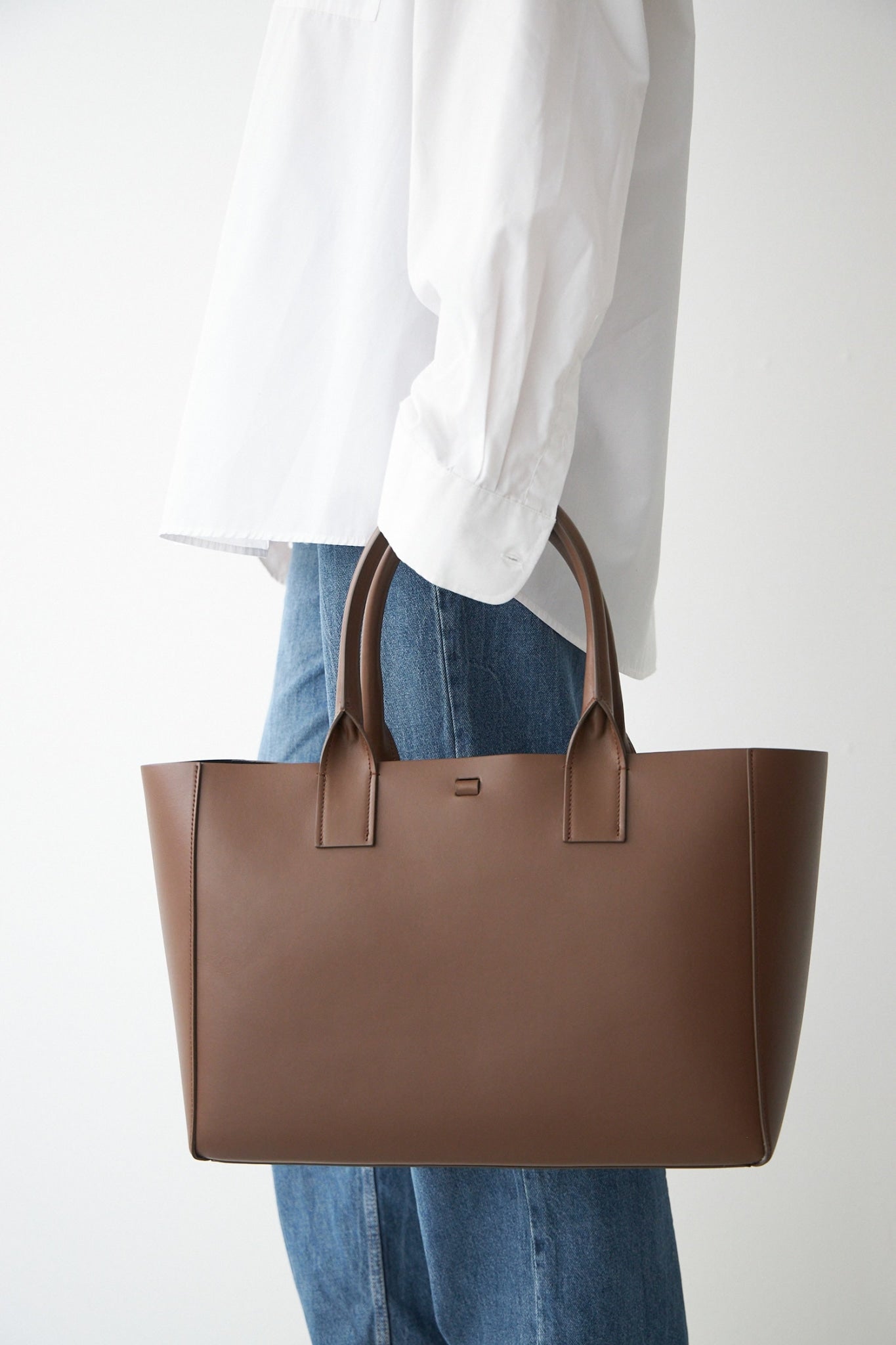 FILIPPO WORK BAG - VITELLO CHOCOLATE