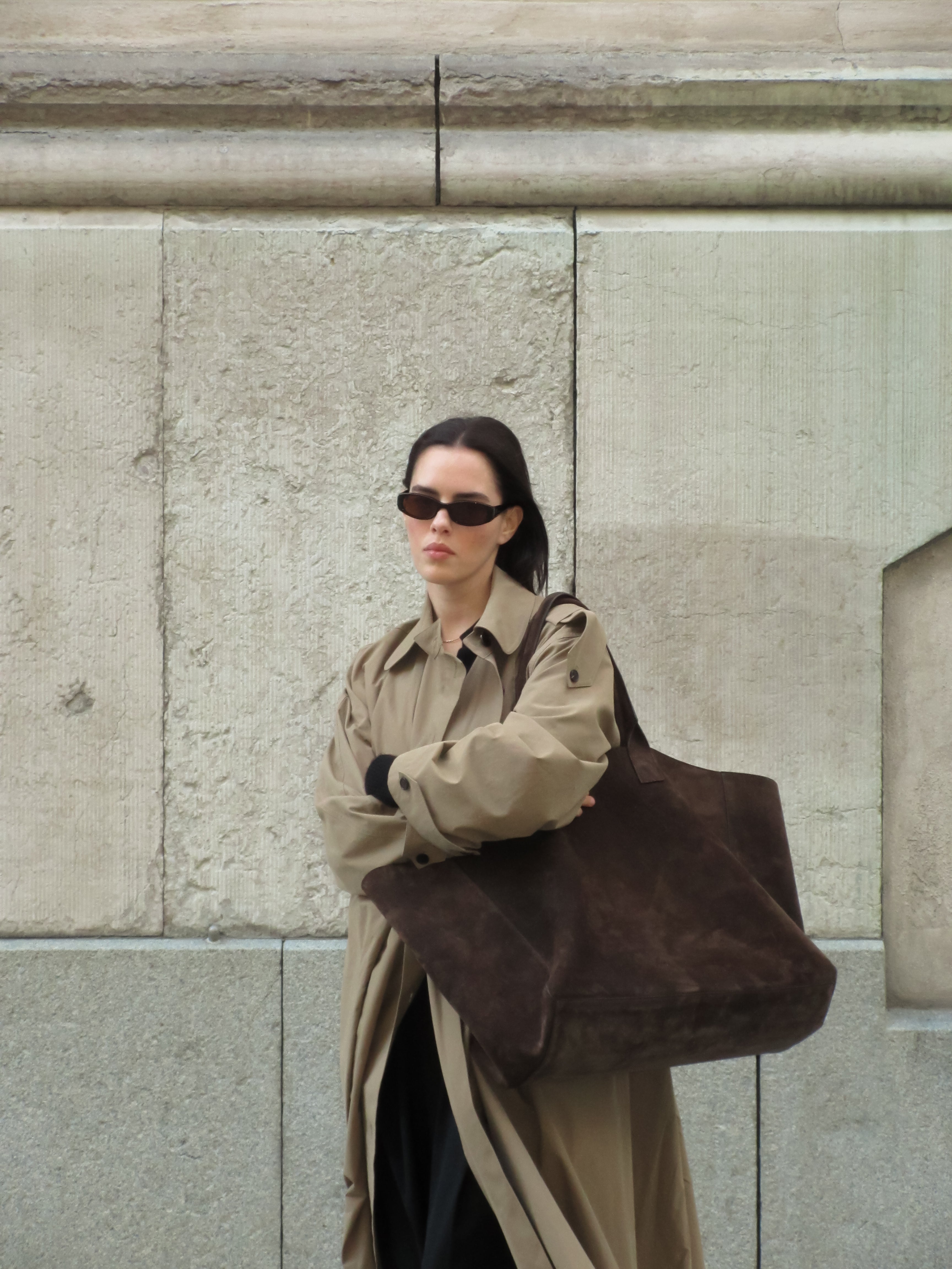 FILIPPO XL BAG - PALISSANDRO SUEDE