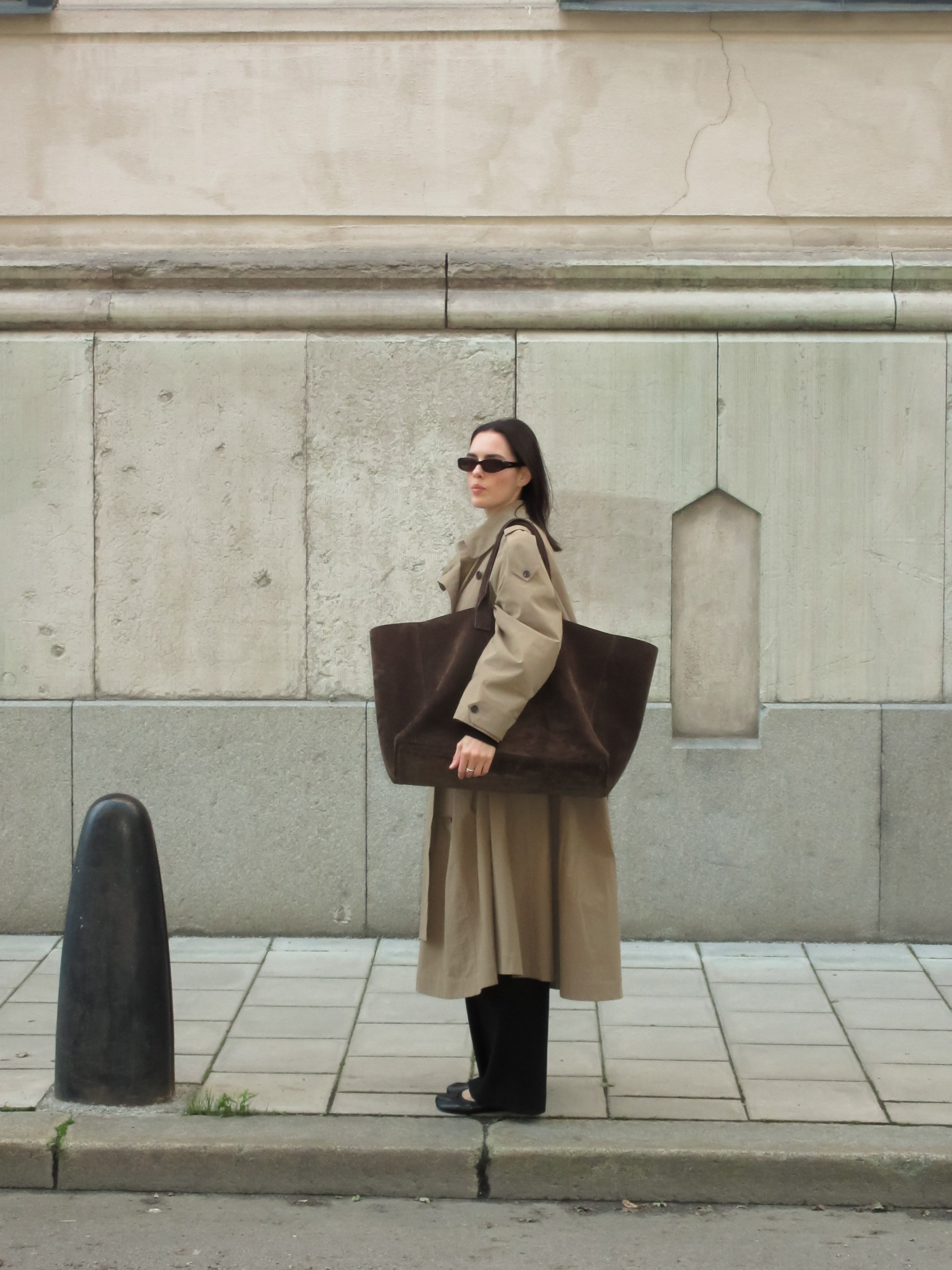 FILIPPO XL BAG - PALISSANDRO SUEDE